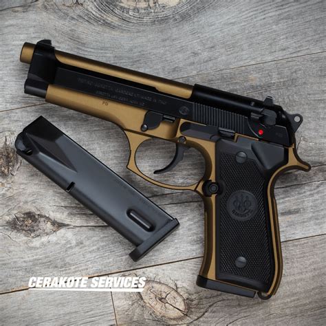 Beretta 92fs Burnt Bronze Pistol Italy Cerakote Services