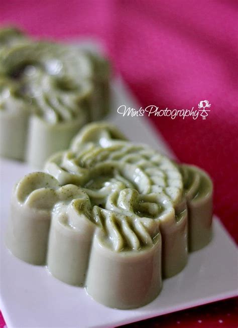 Mins Blog 绿茶红豆燕菜月饼 Green Tea Red Bean Jelly Mooncake