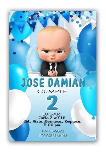 Invitación Digital De Jefe En Pañales en venta en Manuel Doblado