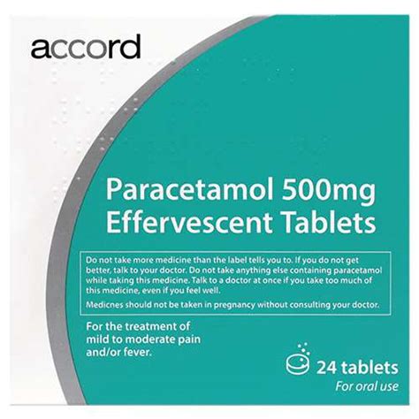 Paracetamol Effervescent Mg Tablets Expresschemist Co Uk