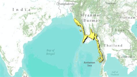 Himalayan Mountain Range In India Map