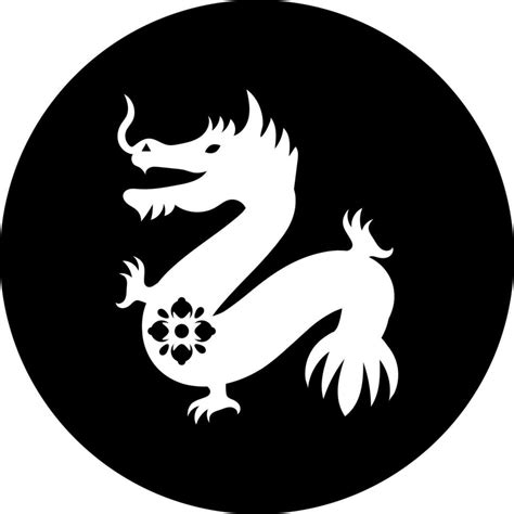 Dragon chinese zodiac glyph icon or symbol. 24252347 Vector Art at Vecteezy