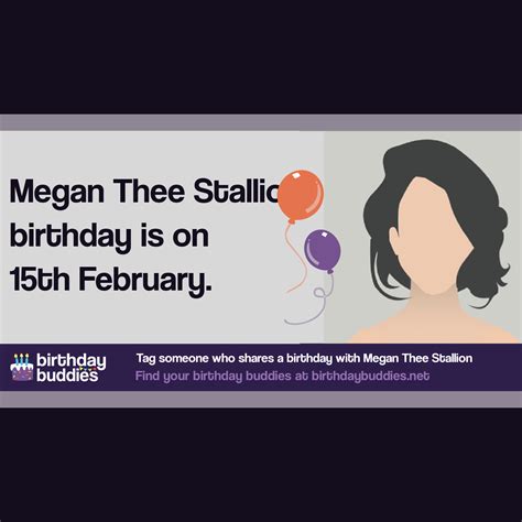 Megan Thee Stallion's birthday is 15th February 1995