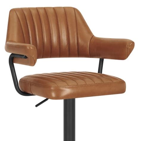 Scout Real Leather Stool Brown Atlantic Shopping