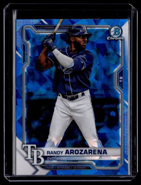 Bowman Chrome Sapphire Randy Arozarena Tampa Bay Rays Ebay