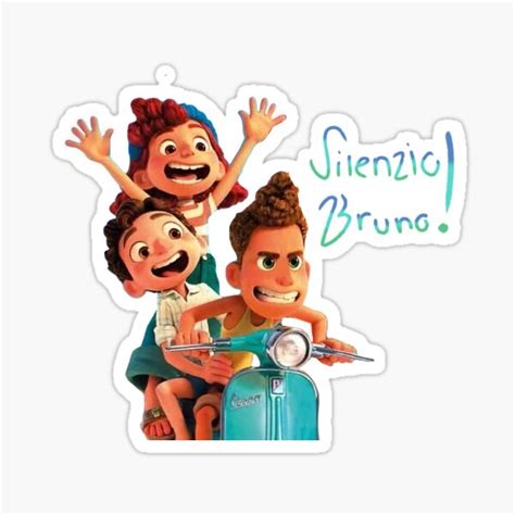 "Luca silenzio bruno" Sticker for Sale by altus-alex | Redbubble