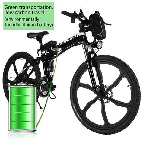 ANCHEER 26 Inch Wheel Folding Electric Mountain Bike With Super