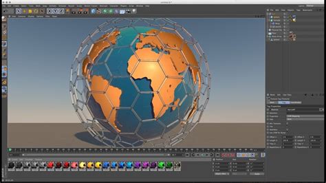 Making Sphere Using Hexagon Pattern Cinema 4d Tutorials Cinema 4d