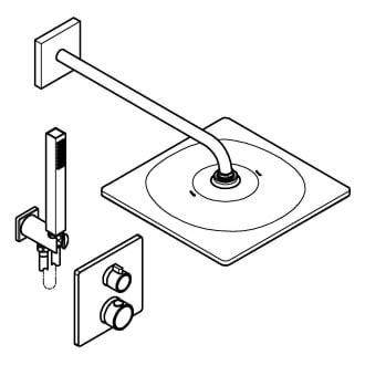 GROHE Precision Duschsystem Unterputz Mit Vitalio Rain Mono 310 Eckig