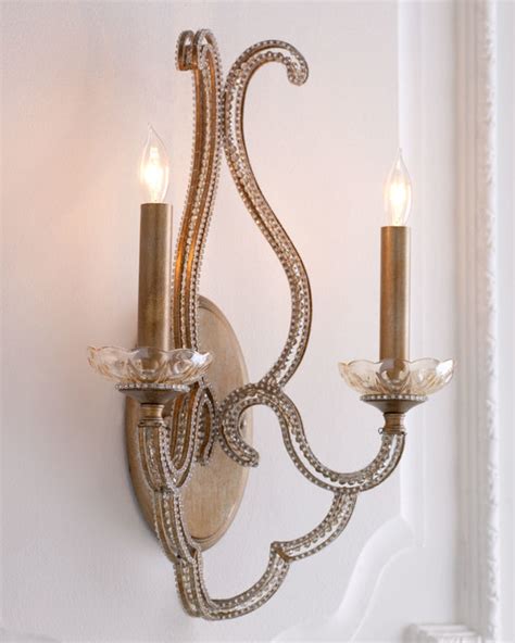 Beaded Elegance Sconce Contemporary Wall Sconces By Horchow