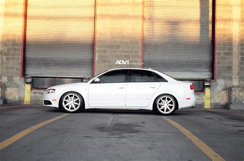 Perfectly Clean Audi A4 Sedan Fitted with ADV1 Custom Wheels — CARiD ...