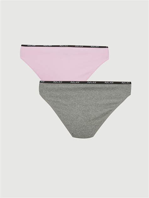 LİLA Baskılı Bikini Külot li Paket W CM Z G L LCW