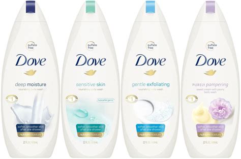 Dove Body Wash Variety Set Deep Moisture Sensitive Skin Gentle