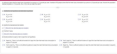 Solved Standard Deviation Is 1 02 Pounds At α 0 02 Can You