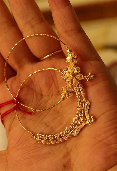 Latest simple gold nath designs bridal nath designs with weight and ...