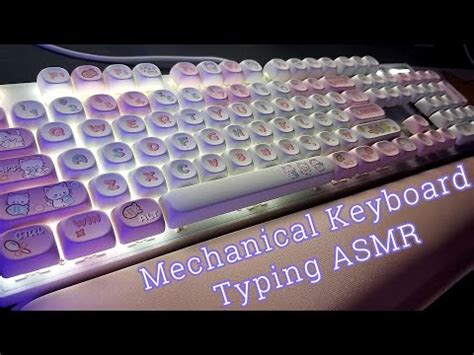 Mechanical Keyboard Typing ASMR Background Study Sleep