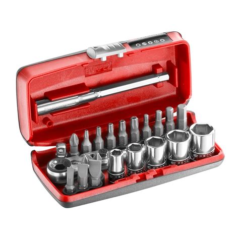 FACOM R1PICO 23pc 1 4 Hex Drive Hinged Head Ratchet R 180 Bits Set