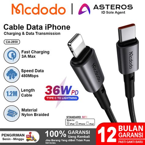 Jual Mcdodo Kabel Data Iphone Type C To Lightning Fast Charging W W