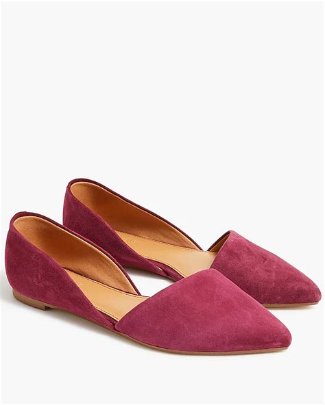 Factory Zoe Suede D Orsay Flats For Women