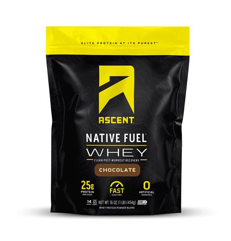 Ascent Native Fuel Whey Protein Isolate Powder Chocolate Lb Post