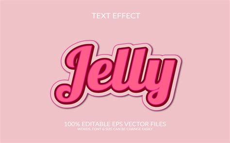 Mod Le D Effet De Texte Eps Vectoriel Modifiable En D Jelly