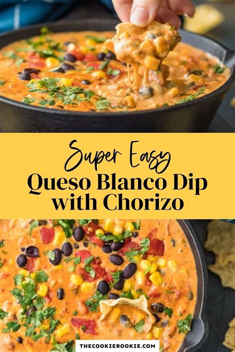 Easy Queso Blanco Dip With Chorizo Delicious Dips Recipes Cheesy