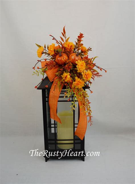 Fall Floral Swag Fall Lantern Swag Lantern Swag Fall Table Etsy