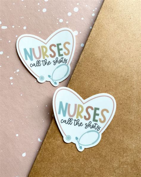 Nurses Call The Shots Sticker Vinyl Sticker Nurse Appreciation Gift