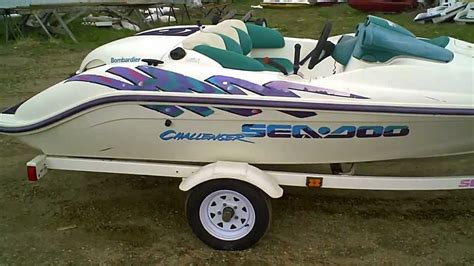 Sold Sea Doo Challenger Jet Boat Rotax Engine Trailer