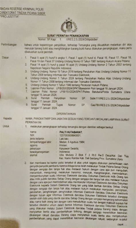 Manusia Penyebar Rekaman Foto Forkopimda Batubara Sudah Di Bekuk