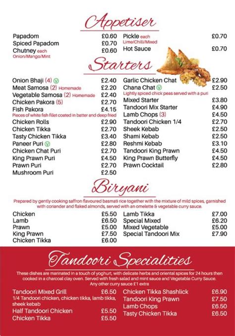 Paprika Indian Takeaway Rochdales Full Menu Online