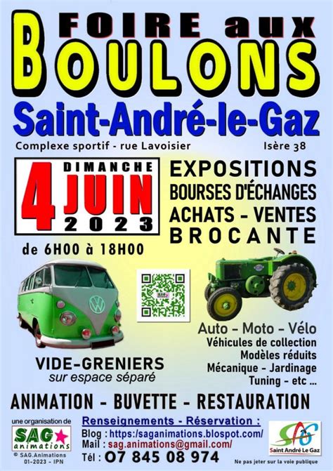 Foire aux Boulons de saint andré le Gaz à SAINT ANDRE LE GAZ le 04 juin