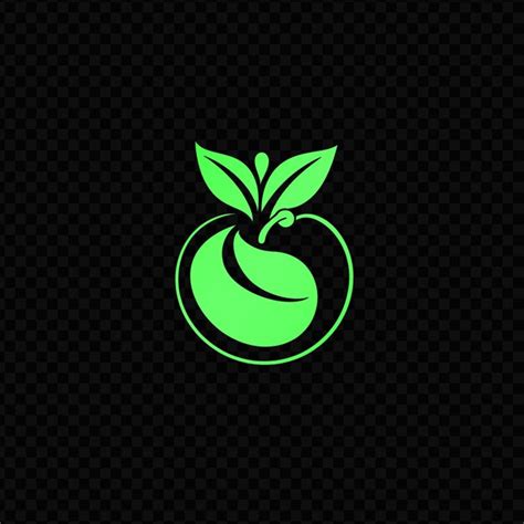 Premium Psd Green Apple On A Black Background