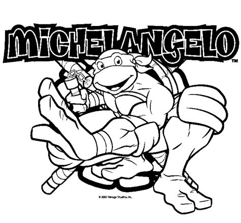 Michelangelo Teenage Mutant Ninja Turtles Kleurplaten Kleurplaten