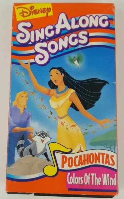 POCAHONTAS VHS DISNEY Singt Mit Liedern Farben Des Windes 1995 Disney