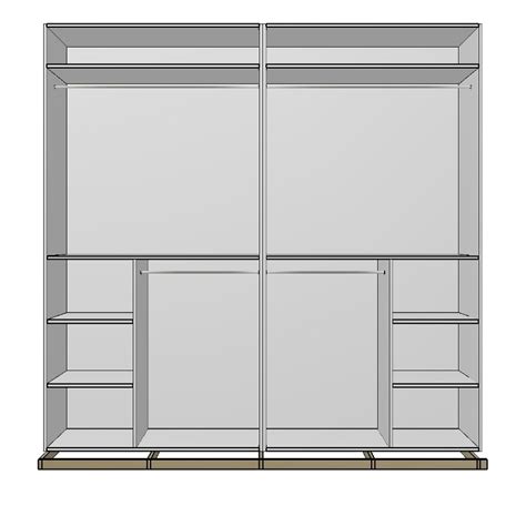 Wardrobe Interior 2 Door C Slide Glide