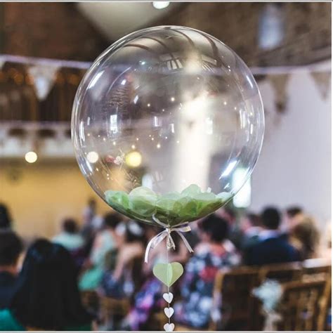 1pcs Clear Bubble Balloon Transparent Helium No Wrinkles Bubble