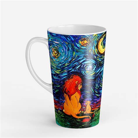 CupArt Taza 17 Oz Para café o té El rey León en La noche