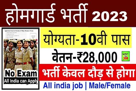 Rajasthan Home Guard New Vacancy 2023 Apply Now Salary Notification