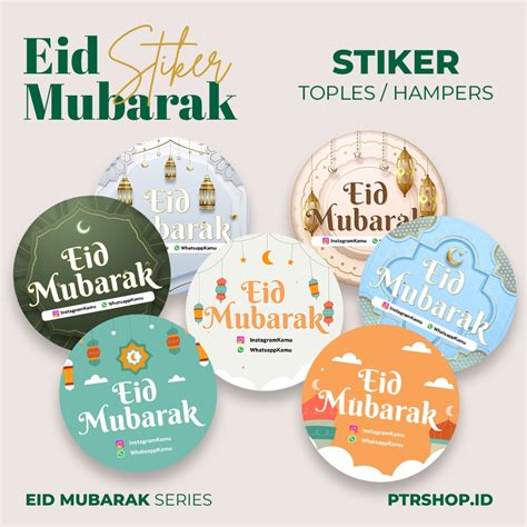 Jual Stiker Edisi Idul Fitri Stiker Toples Hampers Stiker Bulat