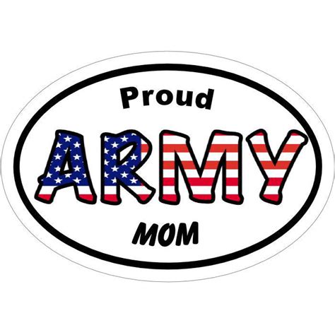 Army Mom Vinyl Decal Window Sticker Motherproud