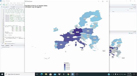 Maps With R Choropleth Map With Ggplot2 Map Of The European Union