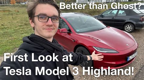 First Look At The New Tesla Model 3 Highland Refresh Youtube