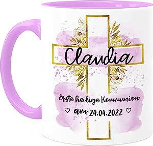 Tassenliebling Kommunion Tasse Personalisiert Datum Und Namen F R