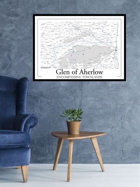 Glen Of Aherlow Irish Townlands Poster Map — Geomaps