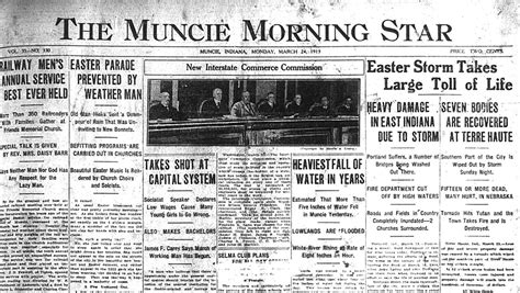 Historic newspaper front pages