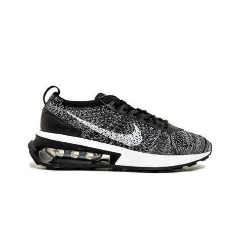 nike women air max flyknit racer black white