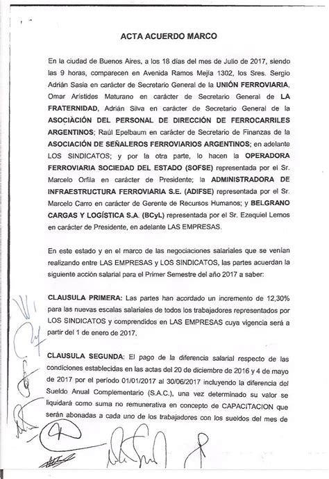 Cr Nica Ferroviaria Apdfa Acuerdo Salarial Para Los Trabajadores