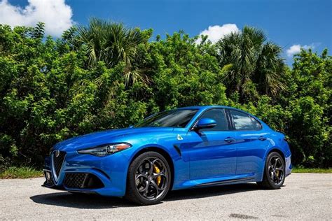 2018 Alfa Romeo Giulia Quadrifoglio 5223 Miles Misano Blue Metallic 4d ...