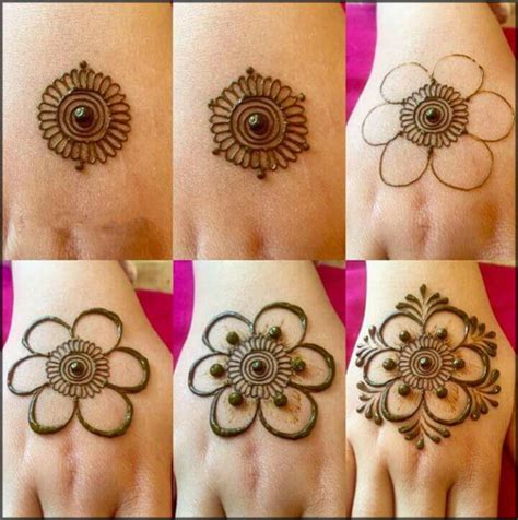 Simple Mehndi Designs For Beginners Step By Step